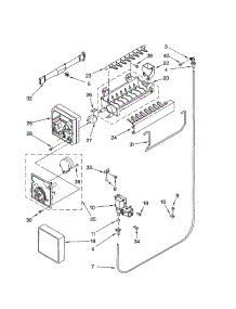 Icemaker parts for Kenmore Refrigerator 106.70842102 (10670842102, 106 70842102) from AppliancePartsPros.com