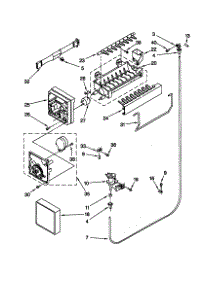 Icemaker parts for Kenmore Refrigerator 106.70857990 (10670857990, 106 70857990) from AppliancePartsPros.com