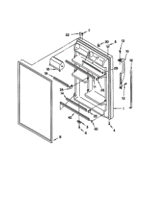 Refrigerator Door parts for Kenmore Refrigerator 106.70857990 (10670857990, 106 70857990) from AppliancePartsPros.com