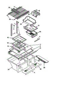 Shelf parts for Kenmore Refrigerator 106.70857990 (10670857990, 106 70857990) from AppliancePartsPros.com