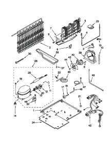 Unit parts for Kenmore Refrigerator 106.70862990 (10670862990, 106 70862990) from AppliancePartsPros.com