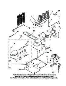 Unit parts for Kenmore Refrigerator 106.70982991 (10670982991, 106 70982991) from AppliancePartsPros.com