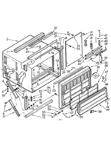 Cabinet Parts parts for Kenmore Heat Pump System 106.71021 (10671021, 106 71021) from AppliancePartsPros.com