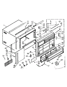 Cabinet Parts parts for Kenmore Heat Pump System 106.71070 (10671070, 106 71070) from AppliancePartsPros.com