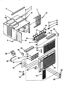 Cabinet parts for Kenmore Heat Pump System 106.71129790 (10671129790, 106 71129790) from AppliancePartsPros.com