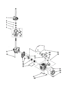 Brake / Clutch / Gearcase / Motor / Pump parts for Kenmore Washer 110.26292694 (11026292694, 110 26292694) from AppliancePartsPros.com