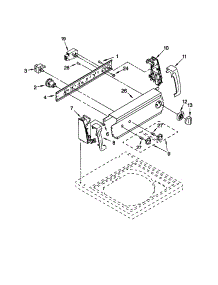 Control Panel parts for Kenmore Washer 110.26292695 (11026292695, 110 26292695) from AppliancePartsPros.com