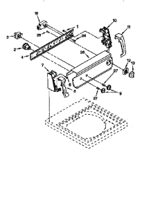 Control Panel parts for Kenmore Washer 110.26294691 (11026294691, 110 26294691) from AppliancePartsPros.com