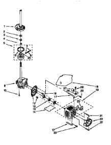 Brake, Clutch, Gearcase, Motor parts for Kenmore Washer 110.26294692 (11026294692, 110 26294692) from AppliancePartsPros.com