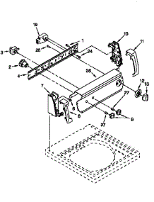 Control Panel parts for Kenmore Washer 110.26294692 (11026294692, 110 26294692) from AppliancePartsPros.com