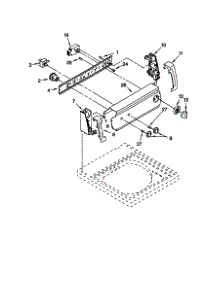 Control Panel parts for Kenmore Washer 110.26294693 (11026294693, 110 26294693) from AppliancePartsPros.com