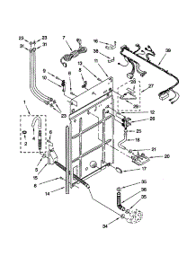 Rear Panel parts for Kenmore Washer 110.26294694 (11026294694, 110 26294694) from AppliancePartsPros.com