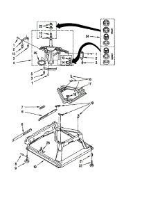 Machine Base parts for Kenmore Washer 110.26294694 (11026294694, 110 26294694) from AppliancePartsPros.com