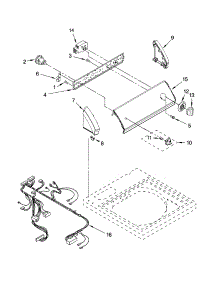 Control Panel Parts parts for Kenmore Washer 110.26322503 (11026322503, 110 26322503) from AppliancePartsPros.com