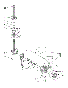 Brake, Clutch, Gearcase, Motor And Pump Parts parts for Kenmore Washer 110.26332502 (11026332502, 110 26332502) from AppliancePartsPros.com