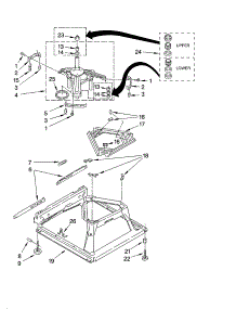 Machine Base Parts parts for Kenmore Washer 110.26422502 (11026422502, 110 26422502) from AppliancePartsPros.com