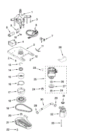Transmission, Motor And Pump Parts parts for Kenmore Washer 110.2644182 (1102644182, 110 2644182) from AppliancePartsPros.com