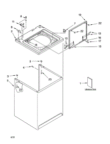 Top And Cabinet Parts parts for Kenmore Washer 110.26442500 (11026442500, 110 26442500) from AppliancePartsPros.com