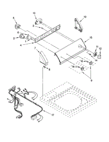 Control Panel Parts parts for Kenmore Washer 110.26442503 (11026442503, 110 26442503) from AppliancePartsPros.com