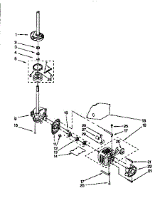 Motor And Pump parts for Kenmore Washer 110.26622690 (11026622690, 110 26622690) from AppliancePartsPros.com