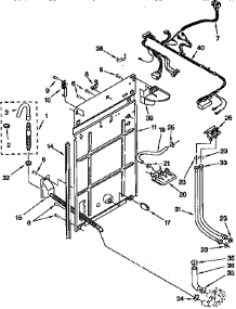Rear Panel parts for Kenmore Washer 110.26622690 (11026622690, 110 26622690) from AppliancePartsPros.com