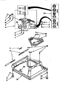 Machine Base parts for Kenmore Washer 110.26622691 (11026622691, 110 26622691) from AppliancePartsPros.com