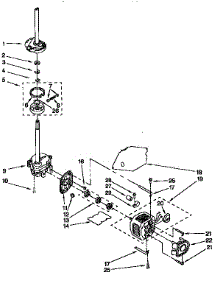 Motor And Pump parts for Kenmore Washer 110.26622691 (11026622691, 110 26622691) from AppliancePartsPros.com