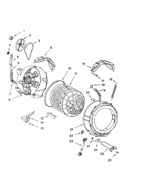 Tub And Basket parts for Kenmore Washer 110.44936200 (11044936200, 110 44936200) from AppliancePartsPros.com