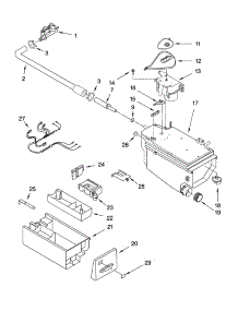 Dispenser Parts parts for Kenmore Washer 110.45862401 (11045862401, 110 45862401) from AppliancePartsPros.com