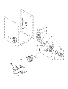 Pump And Motor Parts, Optional Parts (Not Included) parts for Kenmore Washer 110.45862404 (11045862404, 110 45862404) from AppliancePartsPros.com