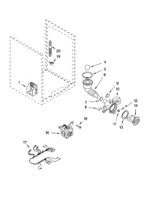 Pump And Motor Parts, Optional Parts (Not Included) parts for Kenmore Washer 110.45872403 (11045872403, 110 45872403) from AppliancePartsPros.com