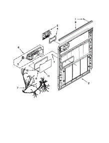 Inner Door Parts parts for Kenmore Dishwasher 665.15119K210 (66515119K210, 665 15119K210) from AppliancePartsPros.com
