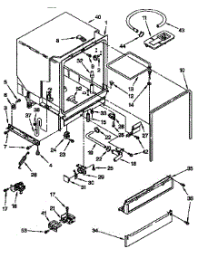 Tub Assembly Parts parts for Kenmore Dishwasher 665.1514590 (6651514590, 665 1514590) from AppliancePartsPros.com