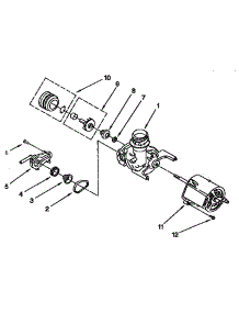 Pump And Motor parts for Kenmore Dishwasher 665.1514591 (6651514591, 665 1514591) from AppliancePartsPros.com