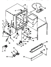 Tub Assembly parts for Kenmore Dishwasher 665.1514593 (6651514593, 665 1514593) from AppliancePartsPros.com