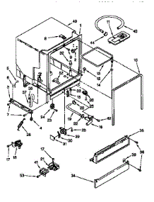 Tub Assembly parts for Kenmore Dishwasher 665.1514594 (6651514594, 665 1514594) from AppliancePartsPros.com