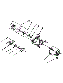 Pump And Motor Parts parts for Kenmore Dishwasher 665.1544590 (6651544590, 665 1544590) from AppliancePartsPros.com