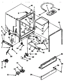 Tub Assembly parts for Kenmore Dishwasher 665.1544591 (6651544591, 665 1544591) from AppliancePartsPros.com