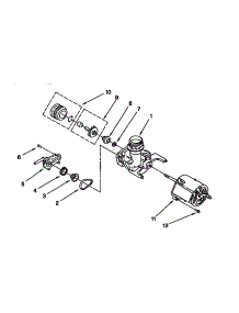 Pump And Motor parts for Kenmore Dishwasher 665.1544594 (6651544594, 665 1544594) from AppliancePartsPros.com