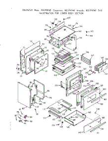 Lower Body Section parts for Kenmore Range 103.9747421 (1039747421, 103 9747421) from AppliancePartsPros.com