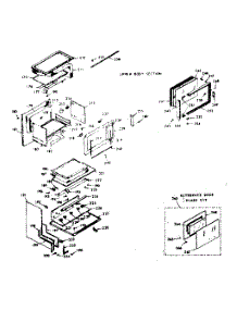 Upper Body Section parts for Kenmore Range 103.9767321 (1039767321, 103 9767321) from AppliancePartsPros.com