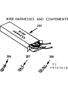 Wire Harnesses And Components parts for Kenmore Range 103.9767660 (1039767660, 103 9767660) from AppliancePartsPros.com