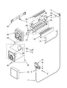 Icemaker Parts, Optional Parts parts for Kenmore Refrigerator 106.64243402 (10664243402, 106 64243402) from AppliancePartsPros.com