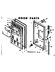 Door Parts parts for Kenmore Freezer 106.6426171 (1066426171, 106 6426171) from AppliancePartsPros.com
