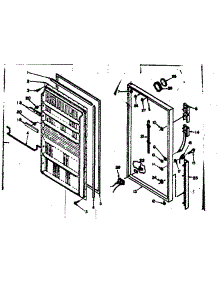 Door Parts parts for Kenmore Freezer 106.6427171 (1066427171, 106 6427171) from AppliancePartsPros.com