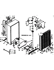 Unit Parts parts for Kenmore Freezer 106.6429170 (1066429170, 106 6429170) from AppliancePartsPros.com