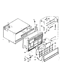 Cabinet Parts parts for Kenmore Heat Pump System 106.65400 (10665400, 106 65400) from AppliancePartsPros.com