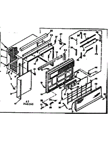 Cabinet Parts parts for Kenmore Heat Pump System 106.66260 (10666260, 106 66260) from AppliancePartsPros.com