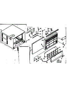 Cabinet Parts parts for Kenmore Heat Pump System 106.66480 (10666480, 106 66480) from AppliancePartsPros.com