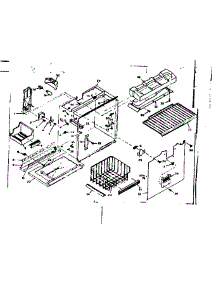Freezer Section Parts parts for Kenmore Refrigerator 106.6657710 (1066657710, 106 6657710) from AppliancePartsPros.com